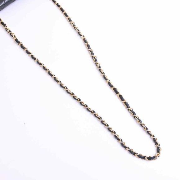 Chanel Lambskin Matelasse Here Mark Chain Shoulder Bag Black - Picture 5 of 9